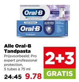PLUS Alle oral-b tandpasta aanbieding