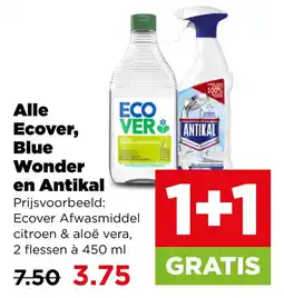 PLUS Alle ecover, blue wonder en antikal aanbieding