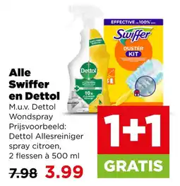 PLUS Alle swiffer en dettol wondspray aanbieding