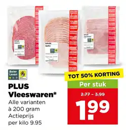 PLUS Plus vleeswaren aanbieding