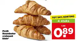 PLUS Plus roomboter croissant klein* aanbieding
