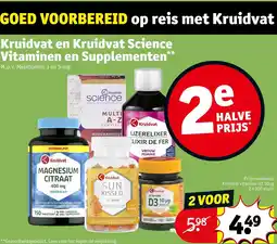 Kruidvat Kruidvat en kruidvat science vitaminen en supplementen aanbieding