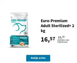 Plein.nl Euro-Premium Adult Sterilized+ 2 kg aanbieding
