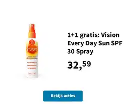 Plein.nl 1+1 gratis: Vision Every Day Sun SPF 30 Spray aanbieding