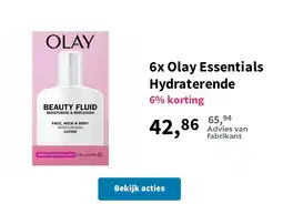 Plein.nl 6x Olay Essentials Hydraterende aanbieding