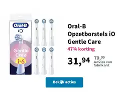 Plein.nl Oral-B Opzetborstels iO Gentle Care aanbieding