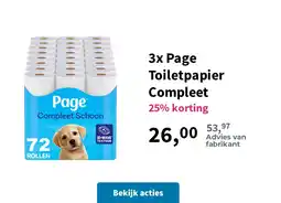 Plein.nl 3x Page Toiletpapier Compleet aanbieding