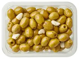 PLUS PLUS Olijven met knoflook VVP aanbieding