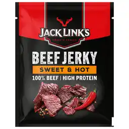 PLUS Jack Link's Mr Beast Beef Jerky Sweet & Hot aanbieding