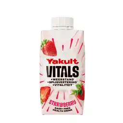 PLUS Yakult Vitals- Strawberry aanbieding