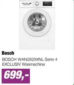 EP BOSCH WAN2829XNL Serie 4 EXCLUSIV Wasmachine aanbieding