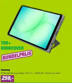 EP EP:Bundel Samsung Galaxy Tab A11+ 128GB Wifi + Bookcover Zwart aanbieding