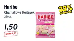 Budget Food Haribo Chamallows Ruitspek aanbieding