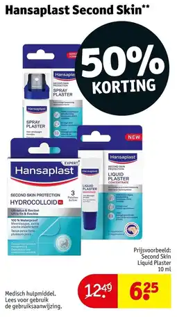 Kruidvat Hansaplast Second Skin aanbieding