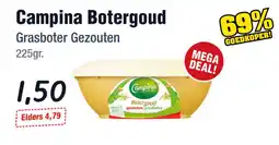 Budget Food Campina Botergoud Grasboter Gezouten aanbieding