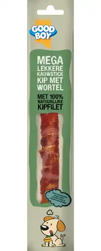 PLUS Good Boy Mega kauwstick kip met wortel aanbieding