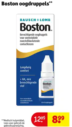 Kruidvat Boston Oogdruppels aanbieding