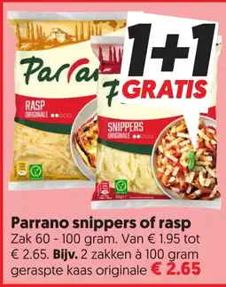 Dekamarkt Parrano snippers of rasp aanbieding