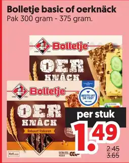 Dekamarkt Bolletje basic of oerknäck aanbieding