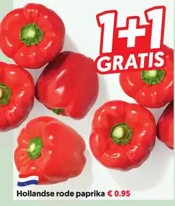 Dekamarkt Hollandse rode paprika aanbieding