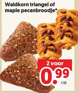 Dekamarkt Waldkorn triangelf of maple pecanbroodje aanbieding
