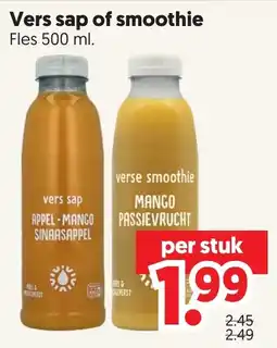 Dekamarkt Vers sap of smoothie aanbieding