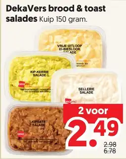 Dekamarkt DekaVers brood & toast salades aanbieding