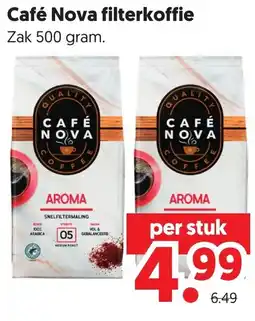 Dekamarkt Café Nova filterkoffie aanbieding