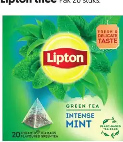 Dekamarkt Lipton Green Tea Intense Mint aanbieding