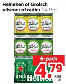 Dekamarkt Heineken of Grolsch aanbieding