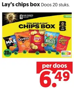 Dekamarkt Lay's chips box aanbieding
