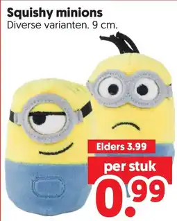 Dekamarkt Squishy minions aanbieding