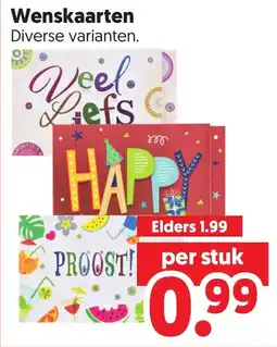 Dekamarkt Wenskaarten aanbieding