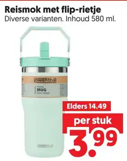 Dekamarkt Reismok met flip-rietje aanbieding