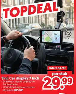 Dekamarkt Sinji Car display 7 Inch aanbieding
