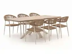 Kees Smit Manifesto Belpasso/Montorio 220cm dining tuinset 7-delig stapelbaar aanbieding