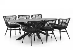 Kees Smit Intenso Asti/Furato ellips 200cm dining tuinset 7-delig aanbieding