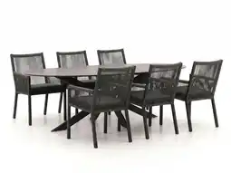 Kees Smit Manifesto Rivola/Furato ellips 200cm dining tuinset 7-delig aanbieding