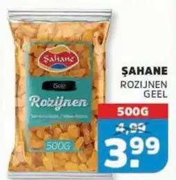 Sahan Supermarkten Sahane rozijnen geel aanbieding