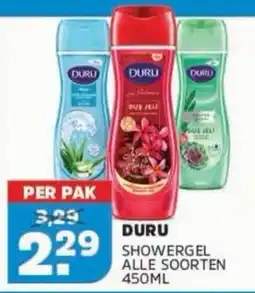 Sahan Supermarkten Duru showergel alle soorten aanbieding