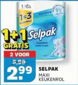 Sahan Supermarkten Selpak maxi keukenrol aanbieding