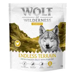 Zooplus Wolf of Wilderness Explore The Endless Terrain Mobiliteit - graanvrij - 1 kg: Nieuw Recept aanbieding
