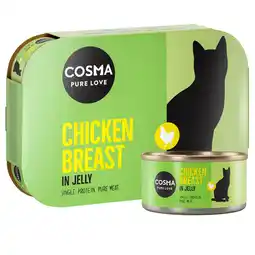 Zooplus 6x170g Kippenborst in Gelei Cosma Original Kattenvoer aanbieding