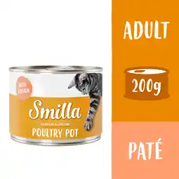 Zooplus Smilla Gevogeltepannetje Kattenvoer 6 x 200 g - Mals Gevogelte met Zalm aanbieding