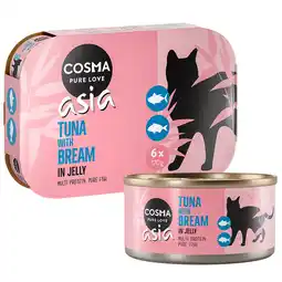 Zooplus 24x170g Tonijn met Brasem in Gelei Cosma Asia Kattenvoer aanbieding