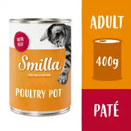 Zooplus 24x400g Gevogelte- en Vispannetje Mals Gevogelte met Rund Smilla Kattenvoer aanbieding