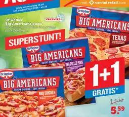 Coop Dr.Oetker Big Americans pizza aanbieding