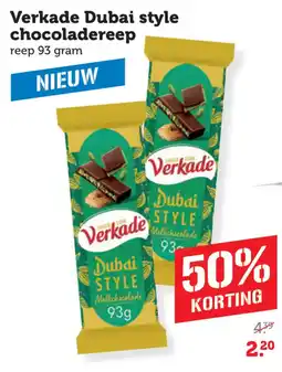 Coop Verkade Dubai style chocoladereep aanbieding