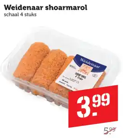 Coop Weidenaar shoarmarol aanbieding