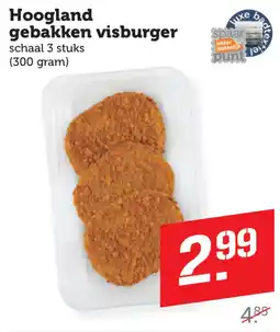 Coop Hoogland gebakken visburger aanbieding